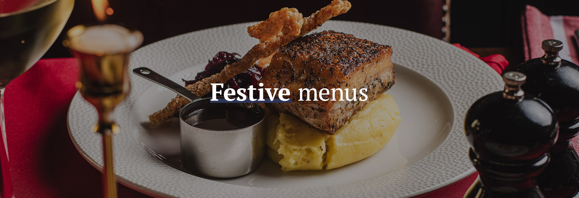 Christmas menu at The Park View