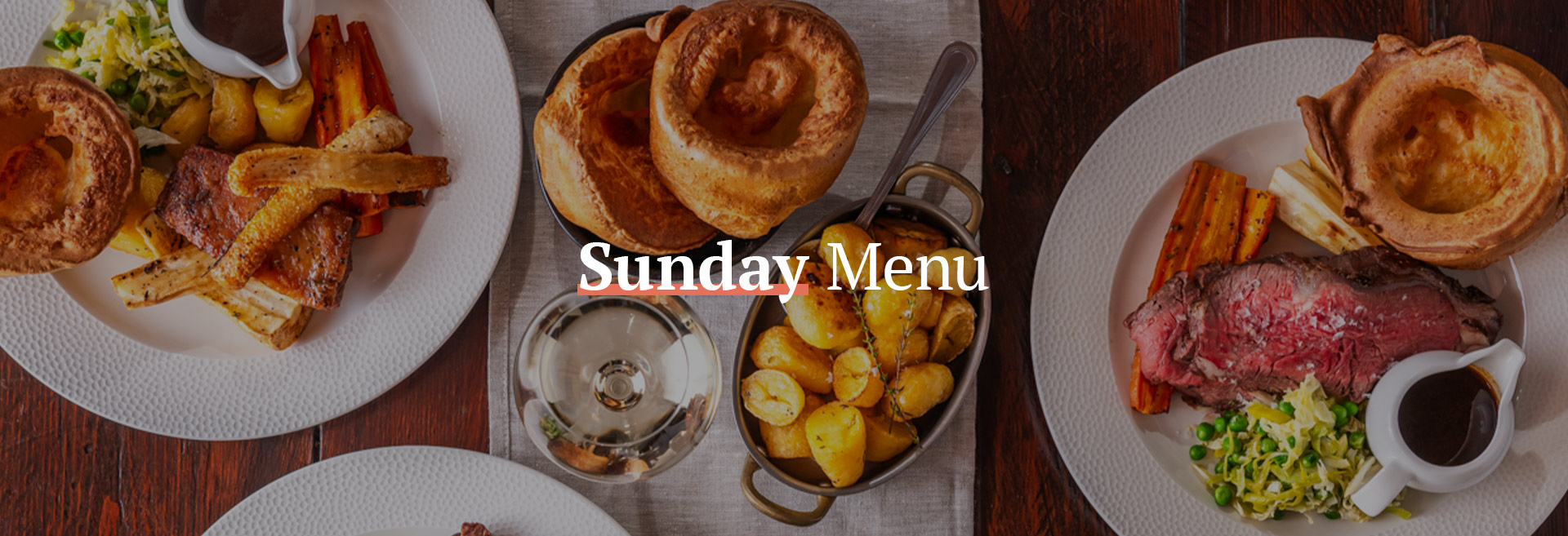 Sunday Menu at The Park View